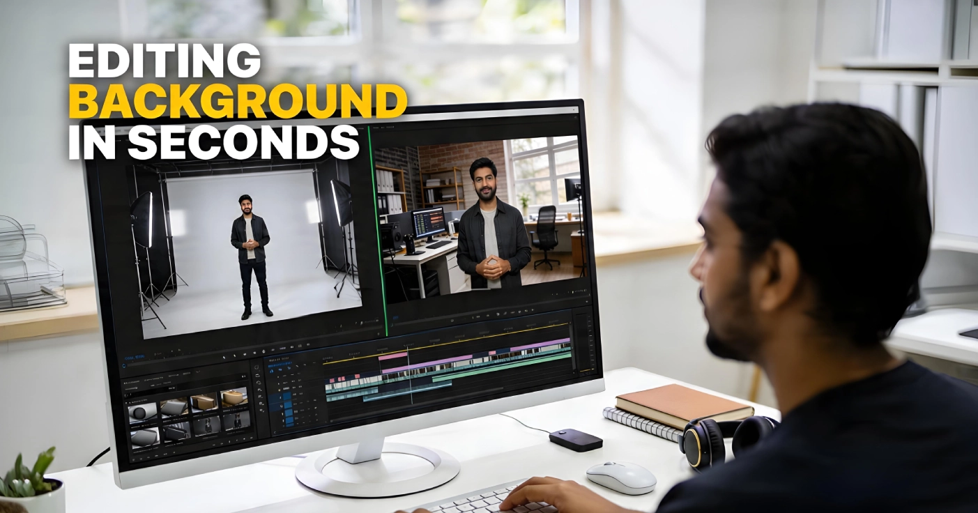 AI-powered background replacement